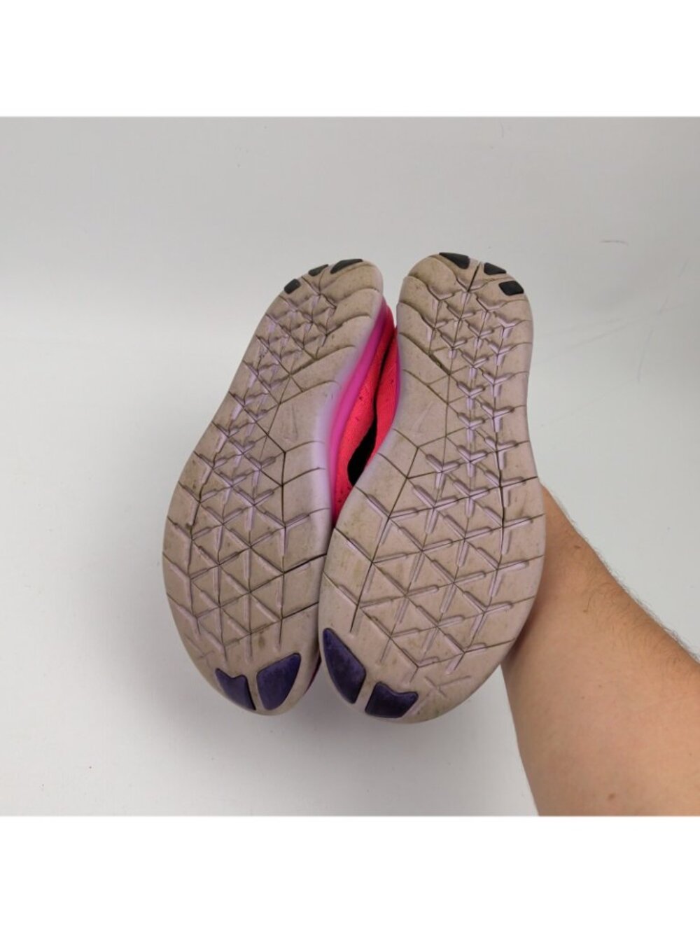 Nike Free RN Flyknit 2017 Shoes Womens Size 7.5 Purple Pink Sneakers 880844-600 - Picture 6 of 12